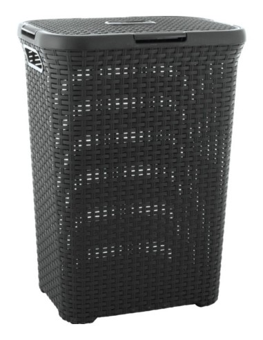 Kosz na pranie ciemny szary Curver Rattan Style, 60 l 3253920707031 24