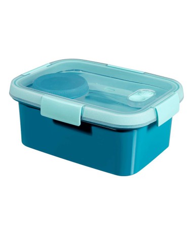 Niebieski lunchbox ze sztućcami 1,2l  Curver 3253920947017 9