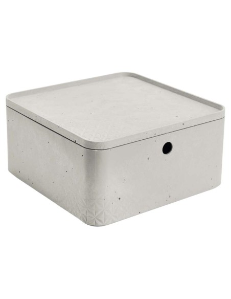 Pojemnik do przechowywania z pokrywką 8,5l Curver Beton 7290112632128 8