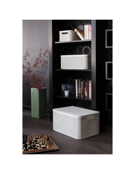 Koszyk z pokrywką do przechowywania Curver Rattan Style, 30 l 3253923619027 19