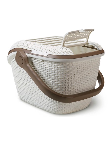 Transporter dla zwierząt kremowy Curver 3253920616012 19