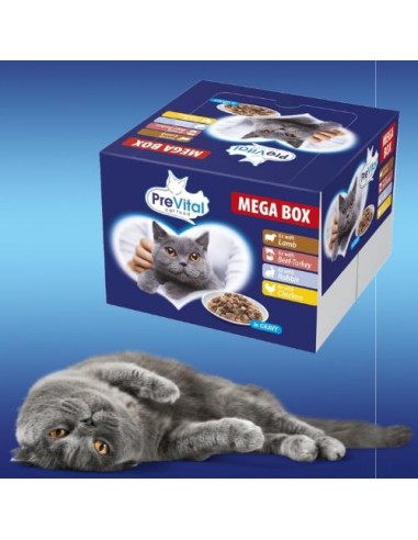 Mega Box mokra karma dla kota Smaki mięsne Prevital, 24x100 g 5999546176155 8