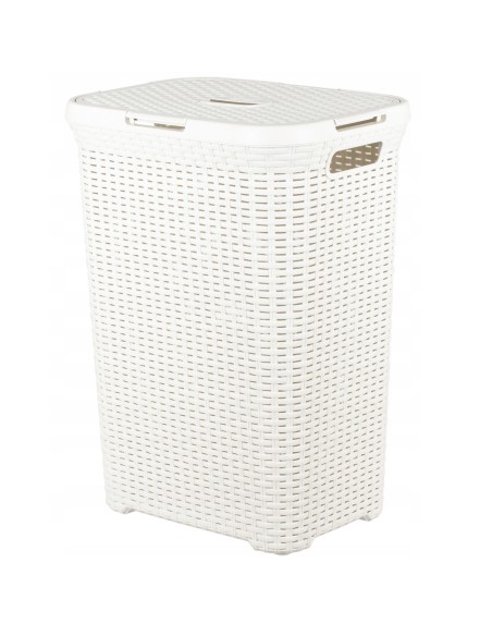 Kremowy 60l kosz na pranie Curver Rattan Style 3253920707000 8
