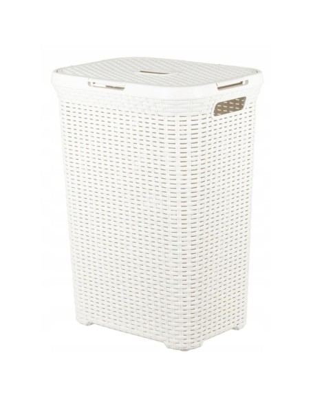Kremowy 60l kosz na pranie Curver Rattan Style 3253920707000 11
