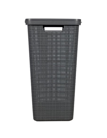 Kosz 58l na pranie lub bieliznę ciemny szary Curver Jute 3253928093006 10