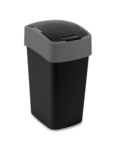 Kosz na śmieci 25L czarny/srebrny Curver Flip Bin 3253922171328 6