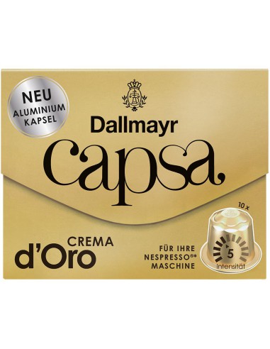 d` Oro Kawa w kapsułkach Nespresso 10szt Dallmayr Capsa Crema 4008167011200 10