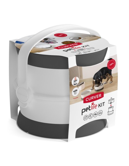Zestaw podróżny pojemników na karmę dla psa, kota 3szt Curver 3253923908091 6