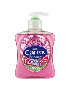 Truskawkowe mydło antybakteryjne w płynie Carex 250ml 5000101093371 2