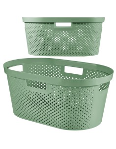 Pojemnik kosz na pranie do magla 40l zielony Curver Infinity Recycled 3253924755243 2