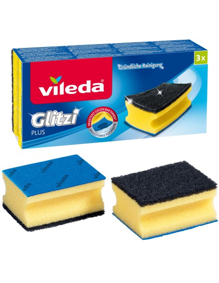 Profilowany zmywak Vileda Glitzi Plus 3szt 4003790001444