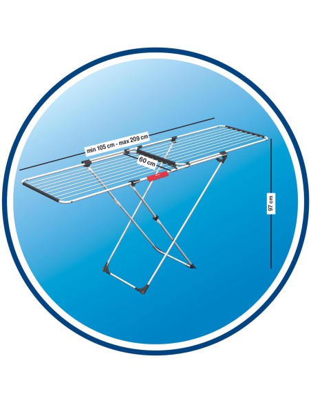 Rozsuwana suszarka na pranie Vileda Doble 22m 4023103202115 6