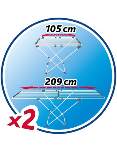 Rozsuwana suszarka na pranie Vileda Doble 22m 4023103202115 9