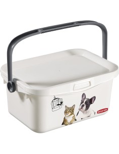 Pojemnik na karmę dla kota i psa wiaderko 3l Curver 3253920363060 2