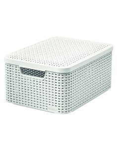 Koszyk z pokrywką do przechowywania 18l  Curver Rattan Style 3253923618020 2