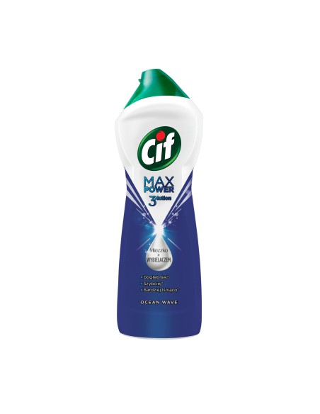 Mleczko z wybielaczem morski 1000g Cif Max Power  - Środki czystości do kuchni i łazienki Mleczko z wybielaczem morski 1000g Cif Max Power  8710447415986