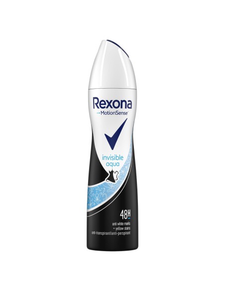 Skuteczny antyperspirant w sprayu Rexona Invisible Aqua 150ml 8712561844482