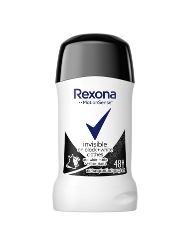 Niezawodny antyperspirant w sztyfcie Rexona  Invisible Black+White  40ml 96086230