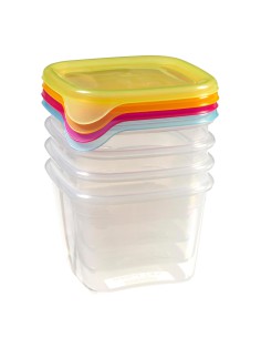 4 pojemniki na jedzenie 0,45l Curver Fresh&Go 3253928046002 2