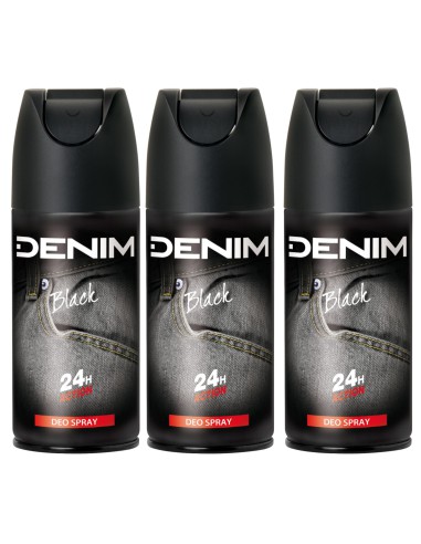 Denim Black Żel pod prysznic + Dezodorant męski Zestaw 8008970004242