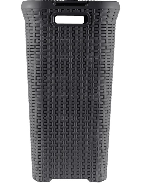 Szary kosz na pranie 40l Curver Rattan Style 3253920709011 39