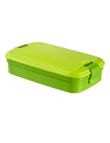 Zielony pojemnik Curver na jedzenie ze sztućcami 1,3l - Bidony i lunch boxy