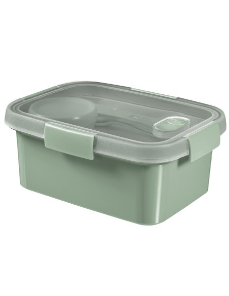 Szczelny pojemnik na żywność Lunchbox ze sztućcami 1,2l Curver Eco 3253920947161