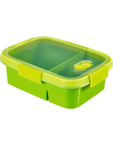 Pojemnik na żywność Lunchbox dzielony 0,6+0,3l Curver Dual - Bidony i lunch boxy