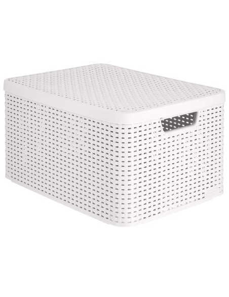 Koszyk z pokrywką do przechowywania Curver Rattan Style, 30 l 3253923619027 20