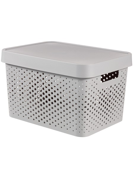 Pojemnik do przechowywania  z pokrywką 17l ażurowy Curver Infinity 3253924742182