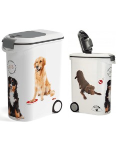 Pojemnik na kółkach na karmę dla psa 20kg 54l Curver 3253923906189