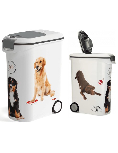 Pojemnik na kółkach na karmę dla psa 20kg 54l Curver 3253923906189 17