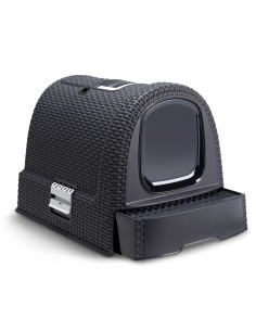 Kuweta dla kota zamknięta z łopatką i filtrem grafitowa Curver 3253920615008