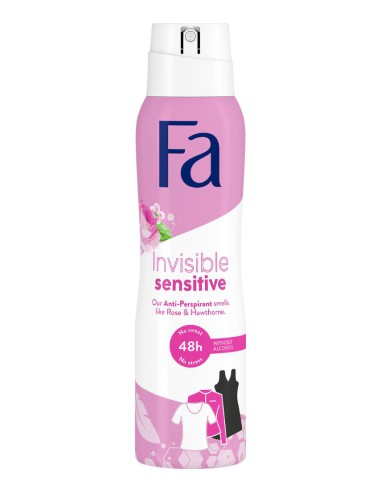 Antyperspirant doskóry delikatnej spray 150ml Invisible Sensitive Fa 9000101045765