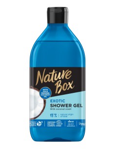 Kokosowt żel pod prysznic 385ml Nature Box 9000101214406 2