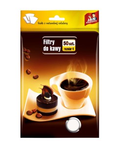 Filtry kawowe rozmiar 4 50szt Jan Niezbędny 5900536280547