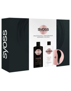 Zestaw kosmetyków do włosów: szampon 440ml, odżywka 440ml, szczotka  Syoss Keratin 9000101637342 2