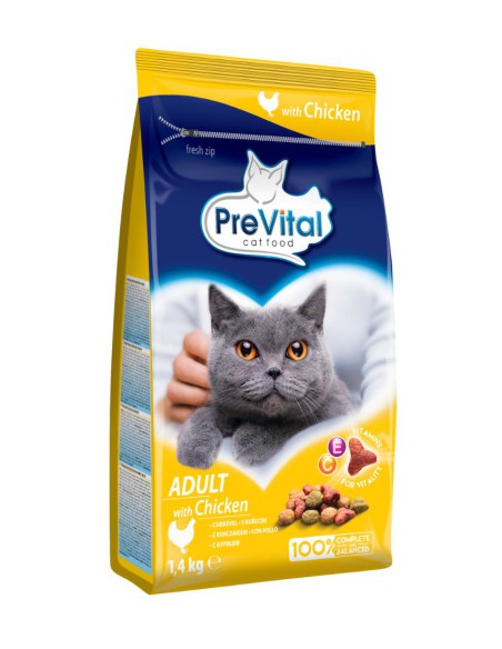 Sucha karma dla kota dorosłego PreVital Adult - kurczak 1,4 kg 5999566111167 7