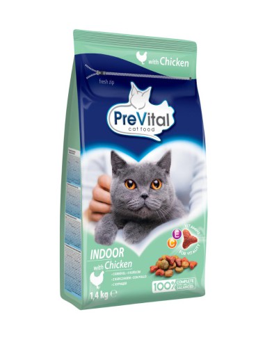 Karma dla kota niewychodzącego sucha 1,4kg PreVital Indoor - Karma dla kota