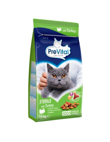 Sucha karma dla kotów sterylizowanych PreVital Sterile 1,4kg - Karma dla kota
