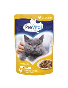 Saszetka dla kota z kurczakiem Prevital, 100 g 5999546172034