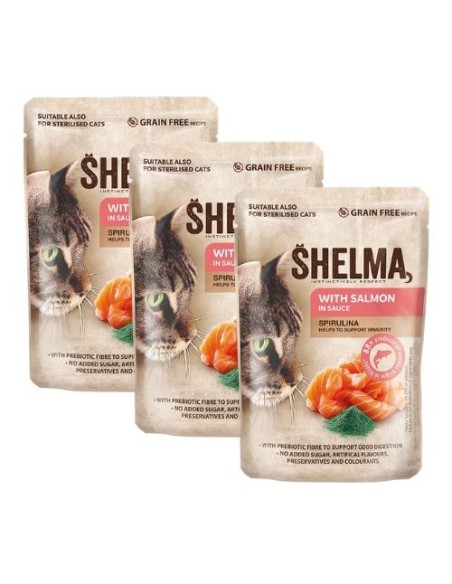 Bezzbożowe fileciki dla kota mix smaków Shelma, 12x85g - Mokra karma dla kota Bezzbożowe fileciki dla kota mix smaków Shelma, 12x85g 8595606406759 34