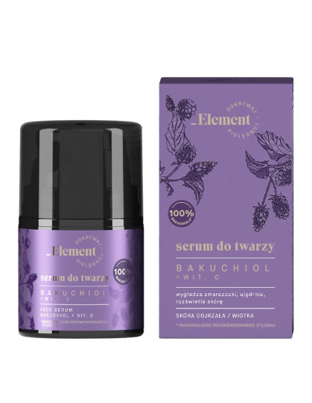 Serum do twarzy z bakuchiolem dla cery dojrzałej Element 5907618132565