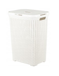 Kremowy 60l kosz na pranie Curver Rattan Style 3253920707000