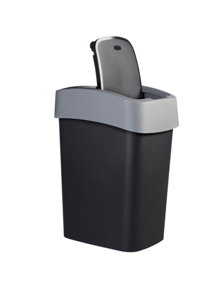 Kosz na śmieci 9L czarny/srebrny Curver Flip Bin 3253922170161 18