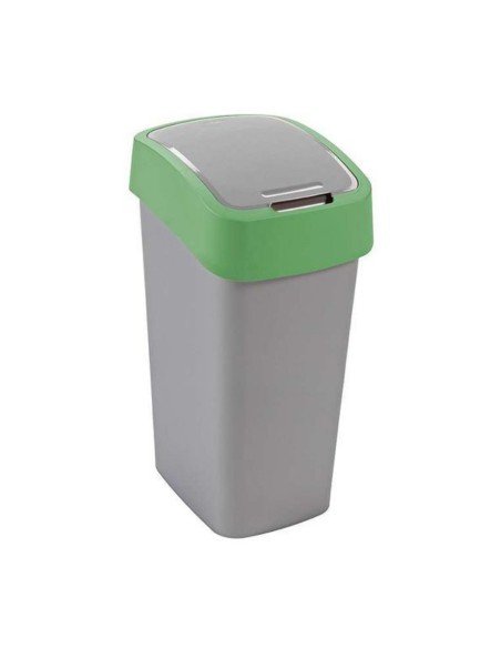 Kosz 45 L na śmieci srebrny/zielony Curver Flip Bin 3253922172066 6