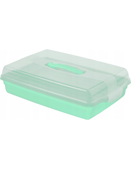 Pojemnik na ciasto z tacą i pokrywą Duży 45x29,45x11cm Curver 3253920415271