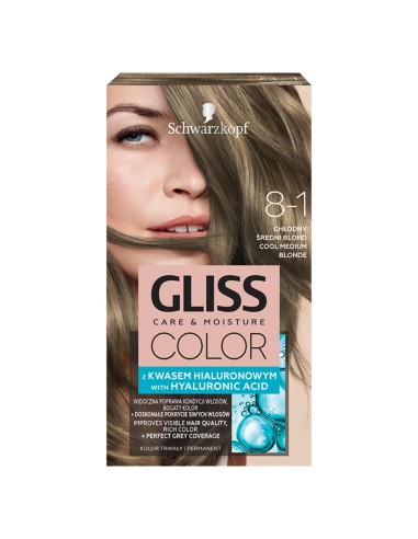 Trwała farba do włosów 8-1 GLISS Color Care & Moisture 9000101272260