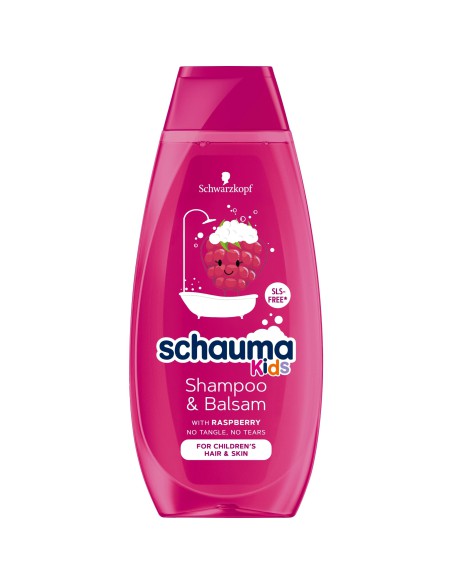 Malinowy szampon i odżywka do włosów dla dzieci Schauma Kids 400ml - Szampony do włosów dla dzieci Malinowy szampon i odżywka do włosów dla dzieci Schauma Kids 400ml 9000101657593