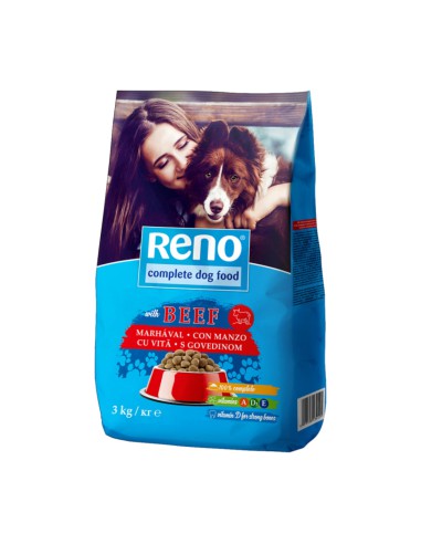 Sucha karma dla psa z wołowiną Reno 3kg - Karma dla psa